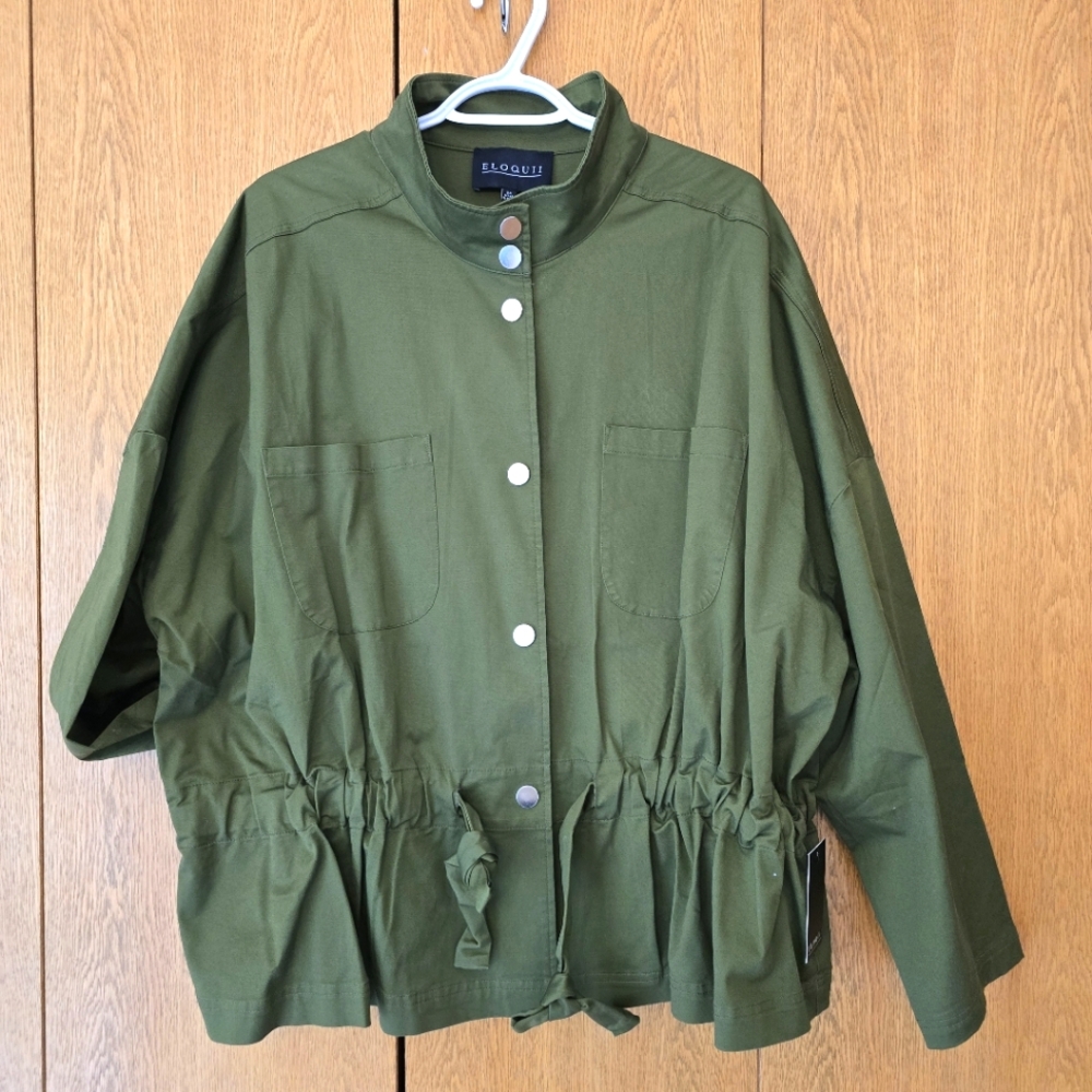Eloquii Green Women's Jacket, NWT, Size 24